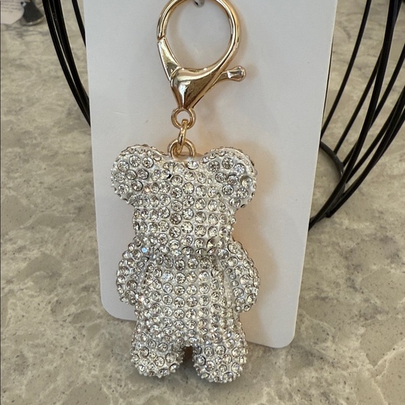 Leith Sparkling Bear Keychain with Gold Clasp - Picture 2 of 3